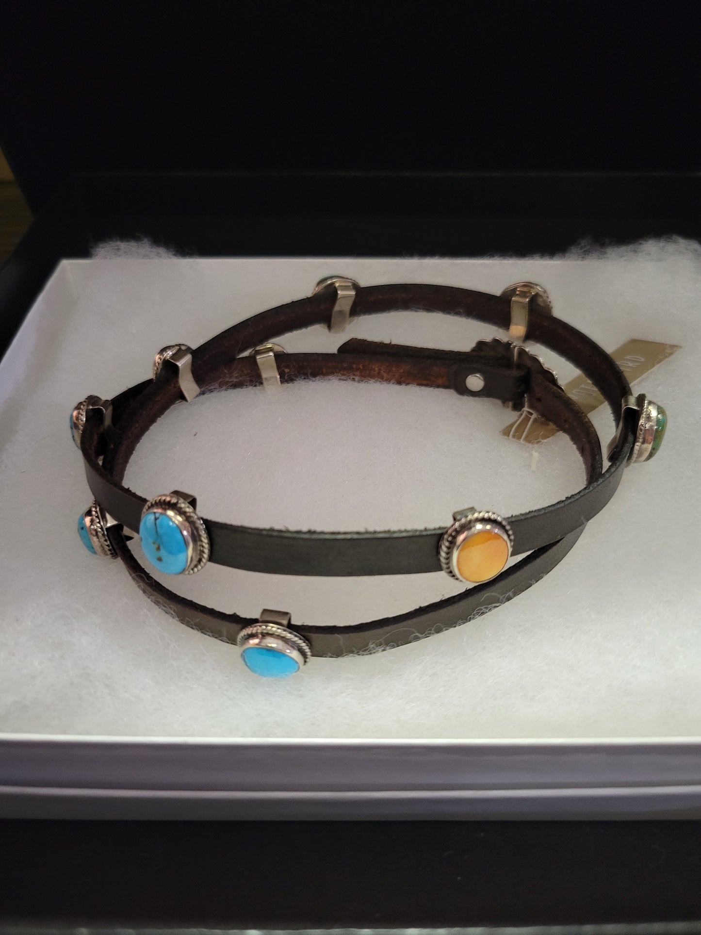 Multi Colored Exotic Stone Hatband