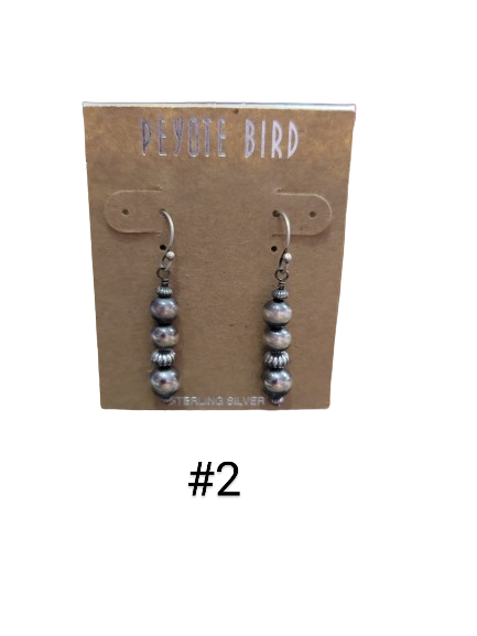 Cairn Matte Silver Dangle Earrings