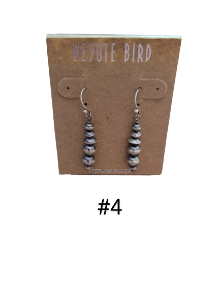 Cairn Matte Silver Dangle Earrings