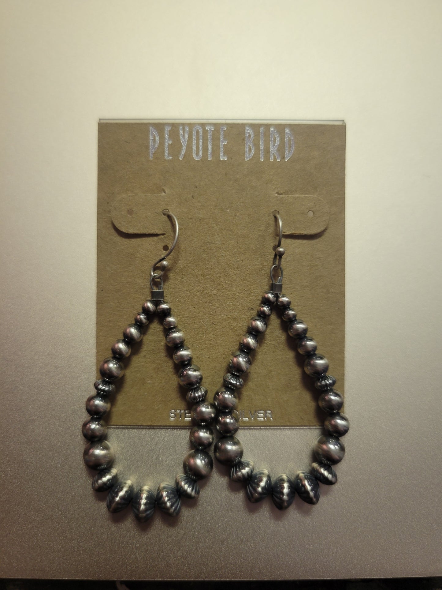 Cairn Matte Silver Hoop Earrings