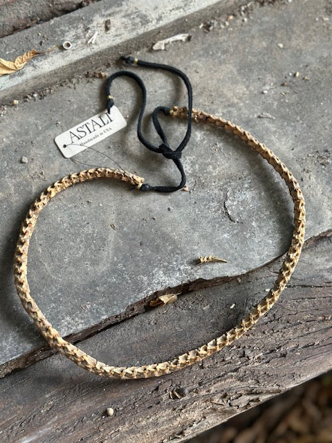Snake Vertebrae Hat Band