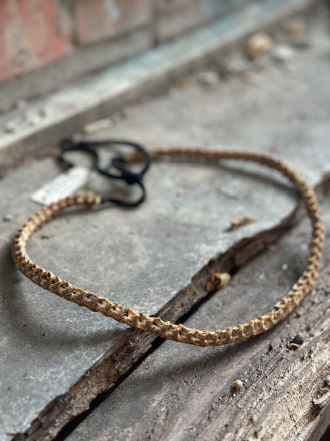 Snake Vertebrae Hat Band