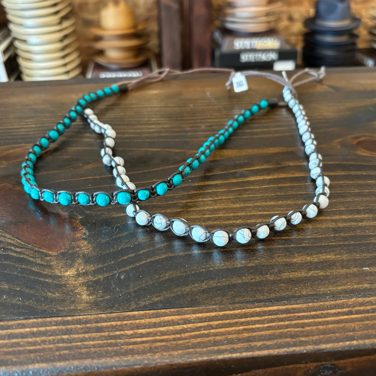 Leather Band w/ Beads