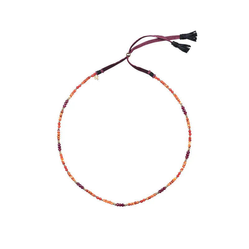 Sandia Hatband (Spiny Oyster & Ruby)