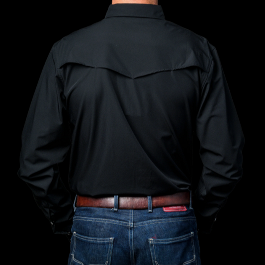 Ferrell CORE - Men's Black Long Sleeve Snap Shirt