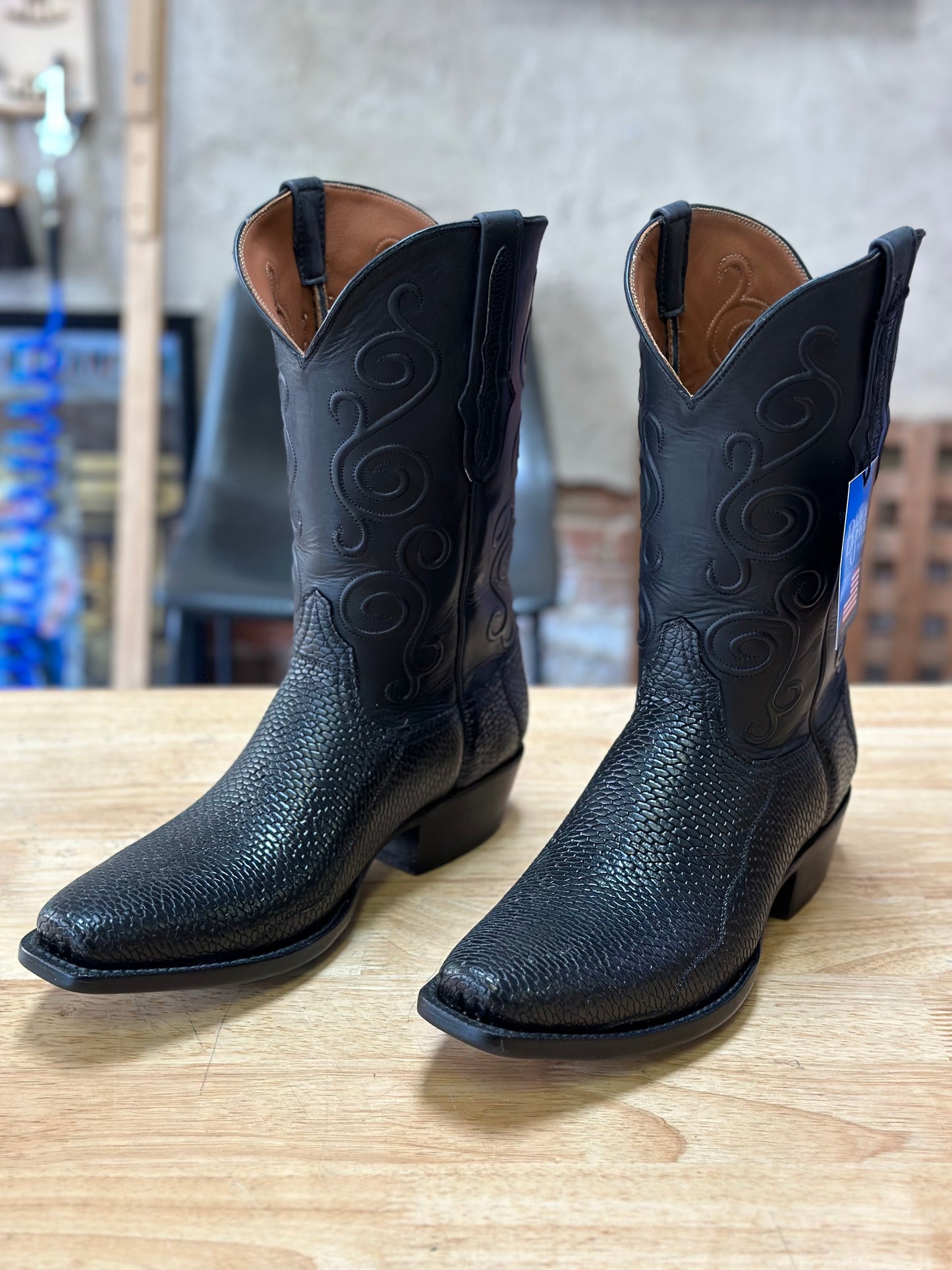 Black Jack Black Beaver Tail Boots