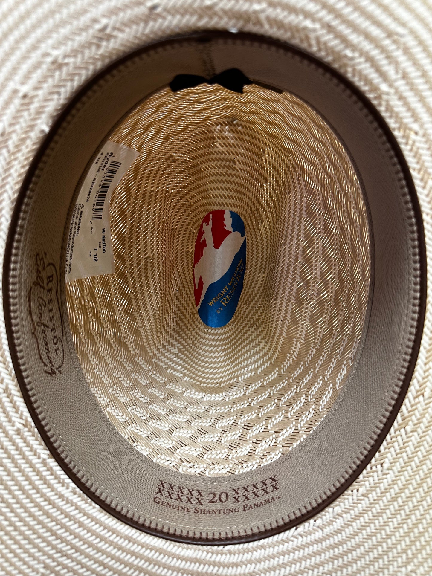 Resistol Ryder 20X Straw Cowboy Hat