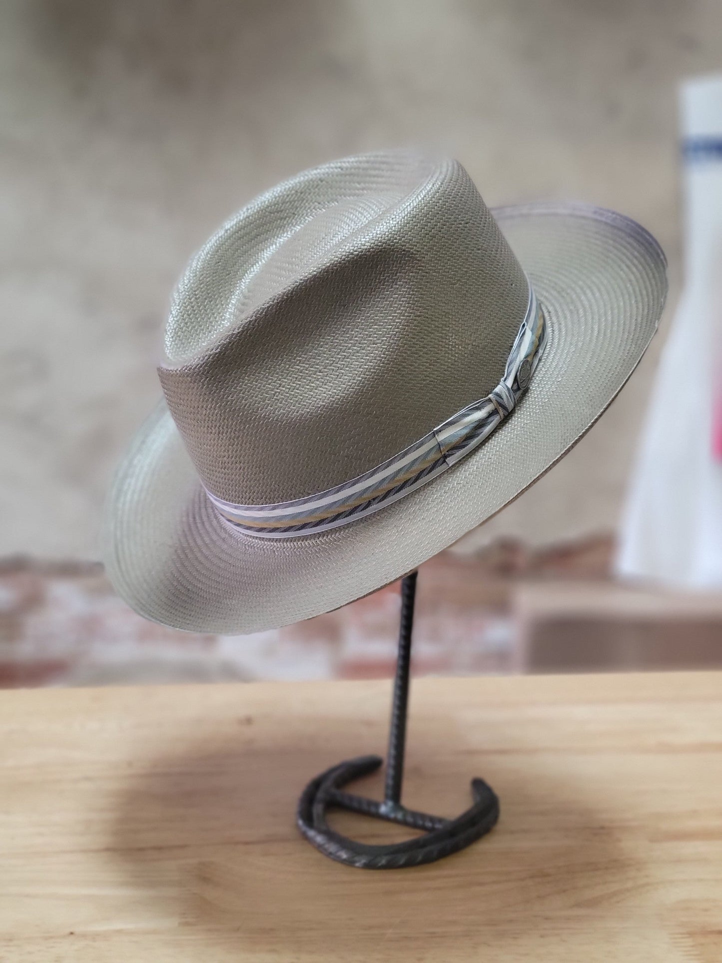 Stetson Off Center Straw Fedora