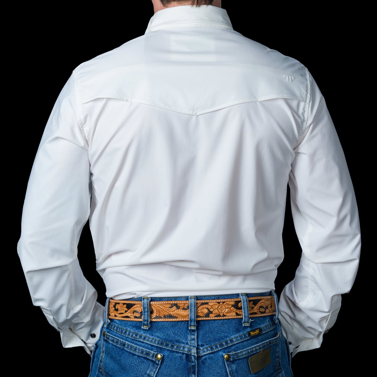 Ferrell CORE - Men's White Long Sleeve Snap Shirt