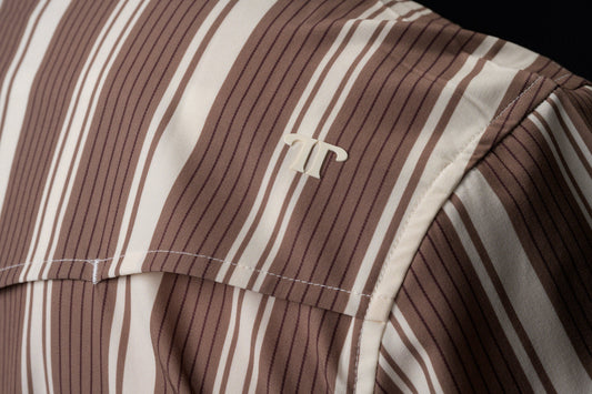 Ferrell Brand The Atlas in Brown - Long Sleeve Snap Shirt