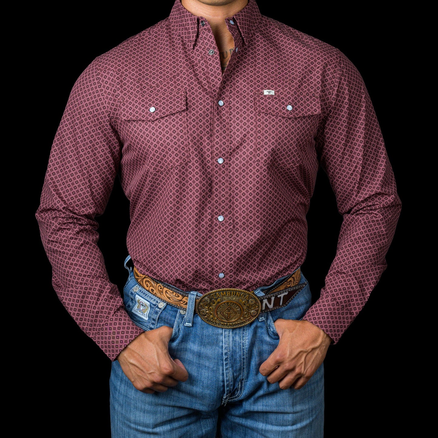Ferrell The Nicholas - Long Sleeve Snap Shirt