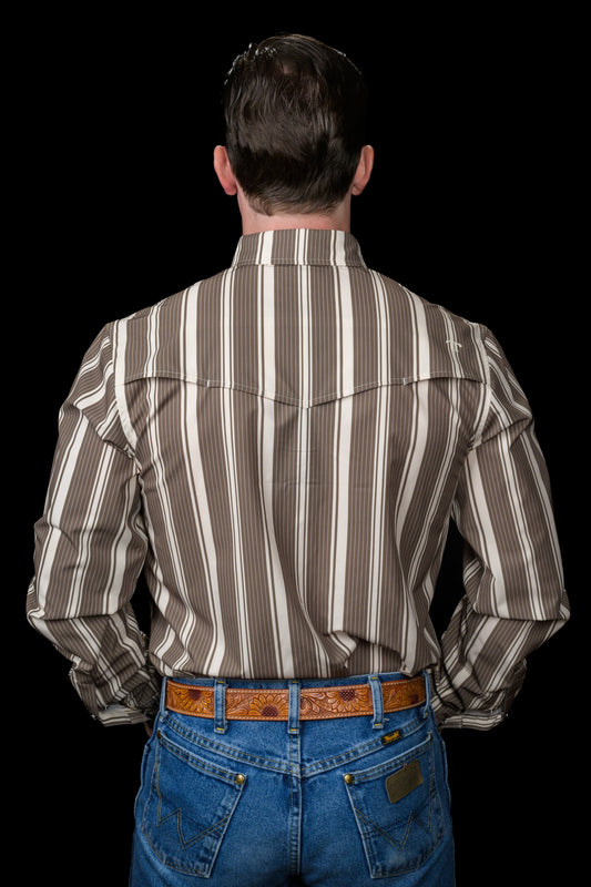 Ferrell Brand The Atlas in Green - Long Sleeve Snap Shirt