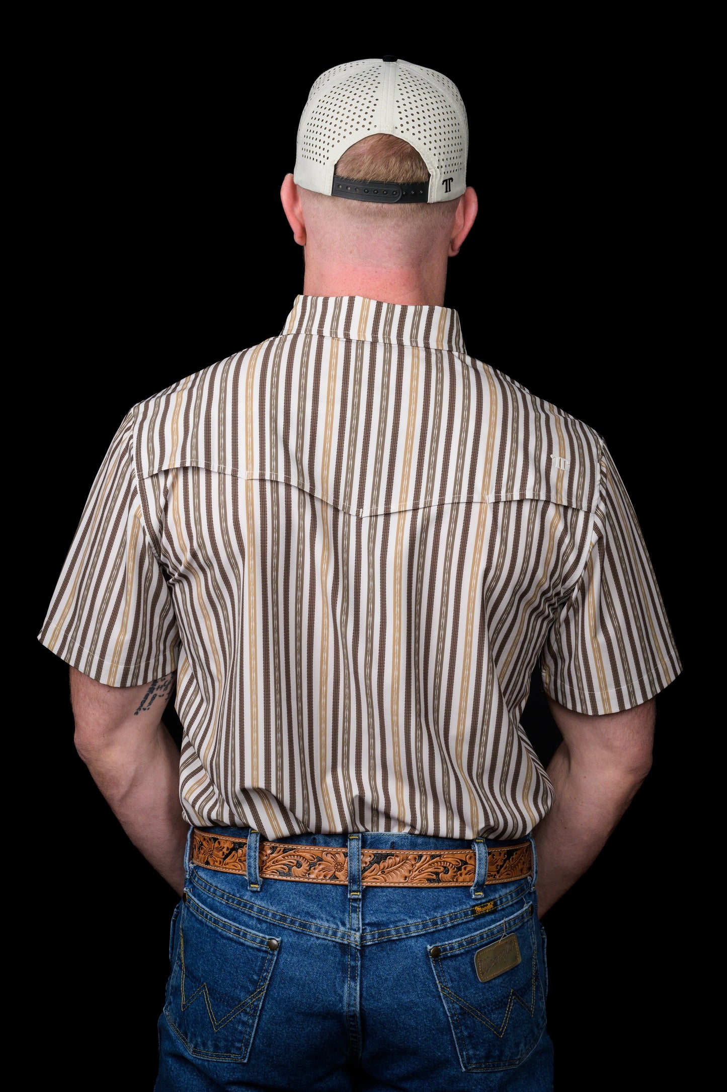 Ferrell Brand The Wyatt - Green Short Sleeve Snap Shirt