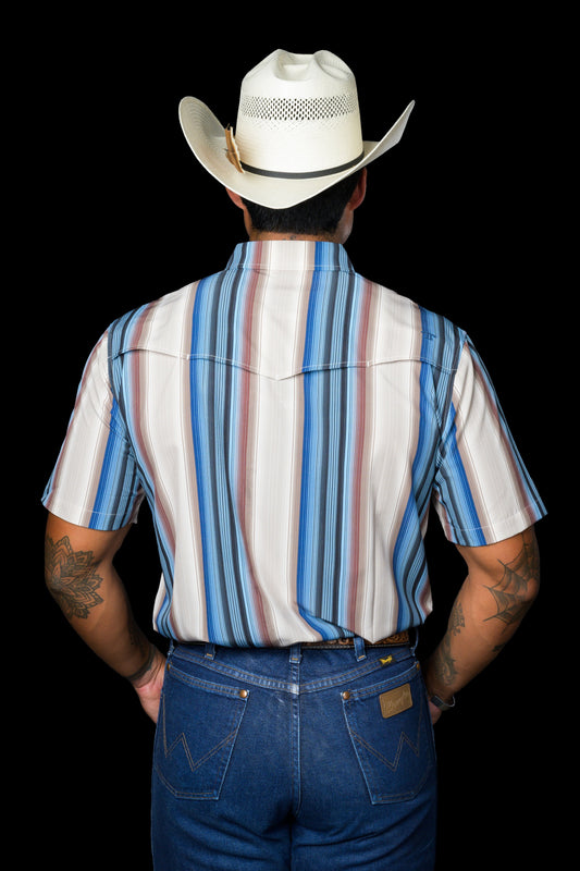 FERRELL BRAND - THE HARRISON IN CREAM - SHORT SLEEVE SNAP