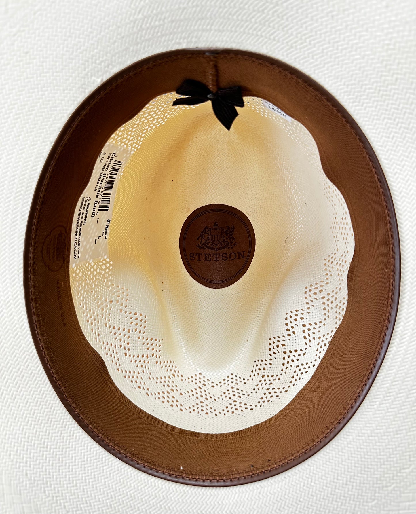 Stetson Citrine Flat Brim Straw Hat