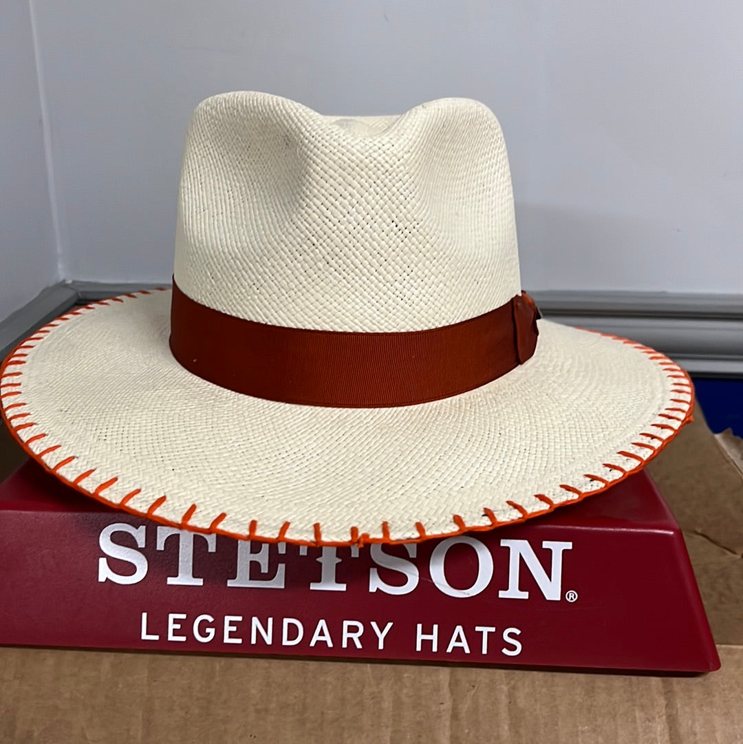 Stetson Little Palm Panama Straw Fedora Hat