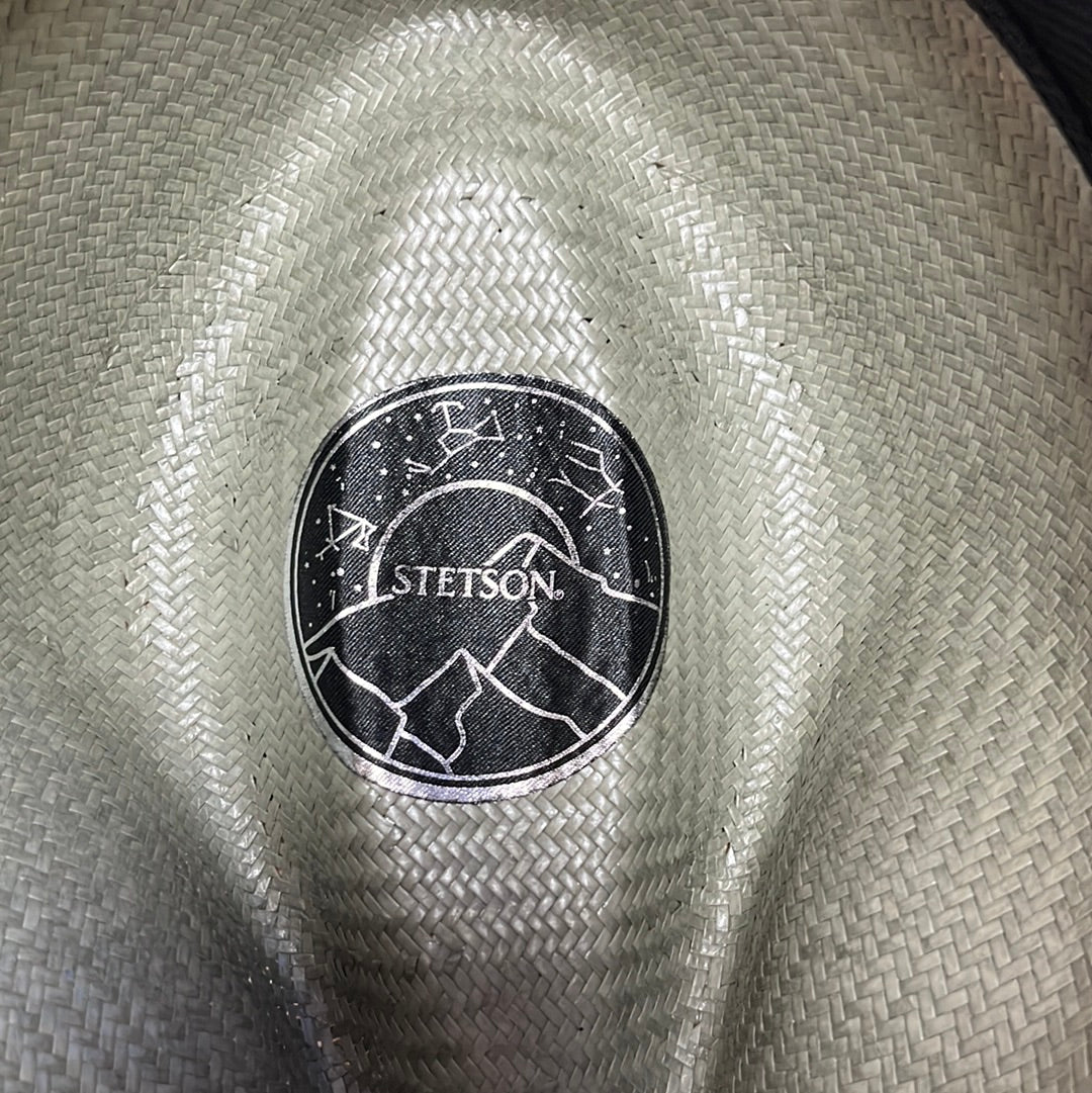 Stetson Caelus Wide Brim Straw Fedora