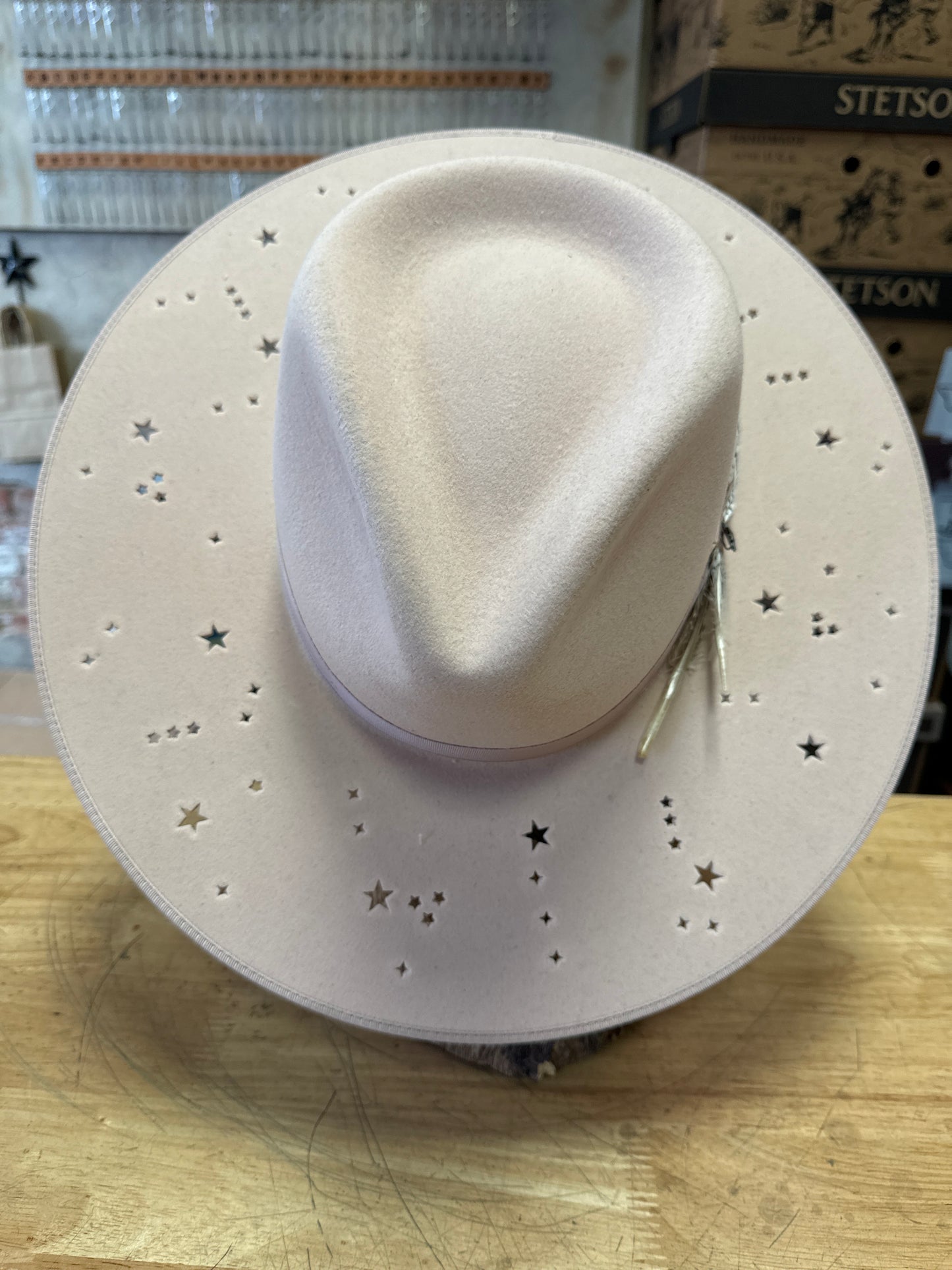 Stetson Night Sky S Flat Brim Hat