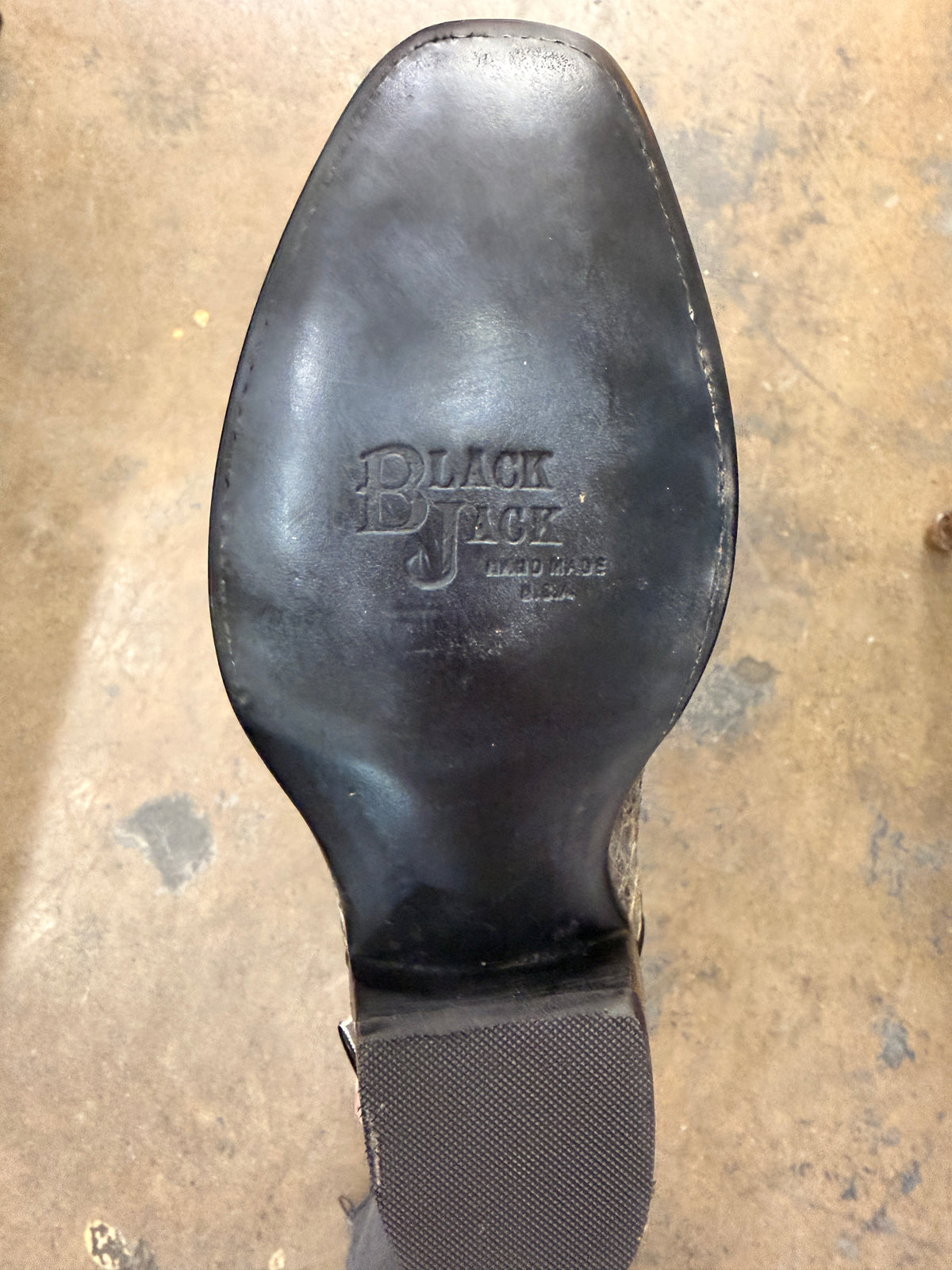 Black Jack Natural Caiman Hornback Boots (BODY-CUT)