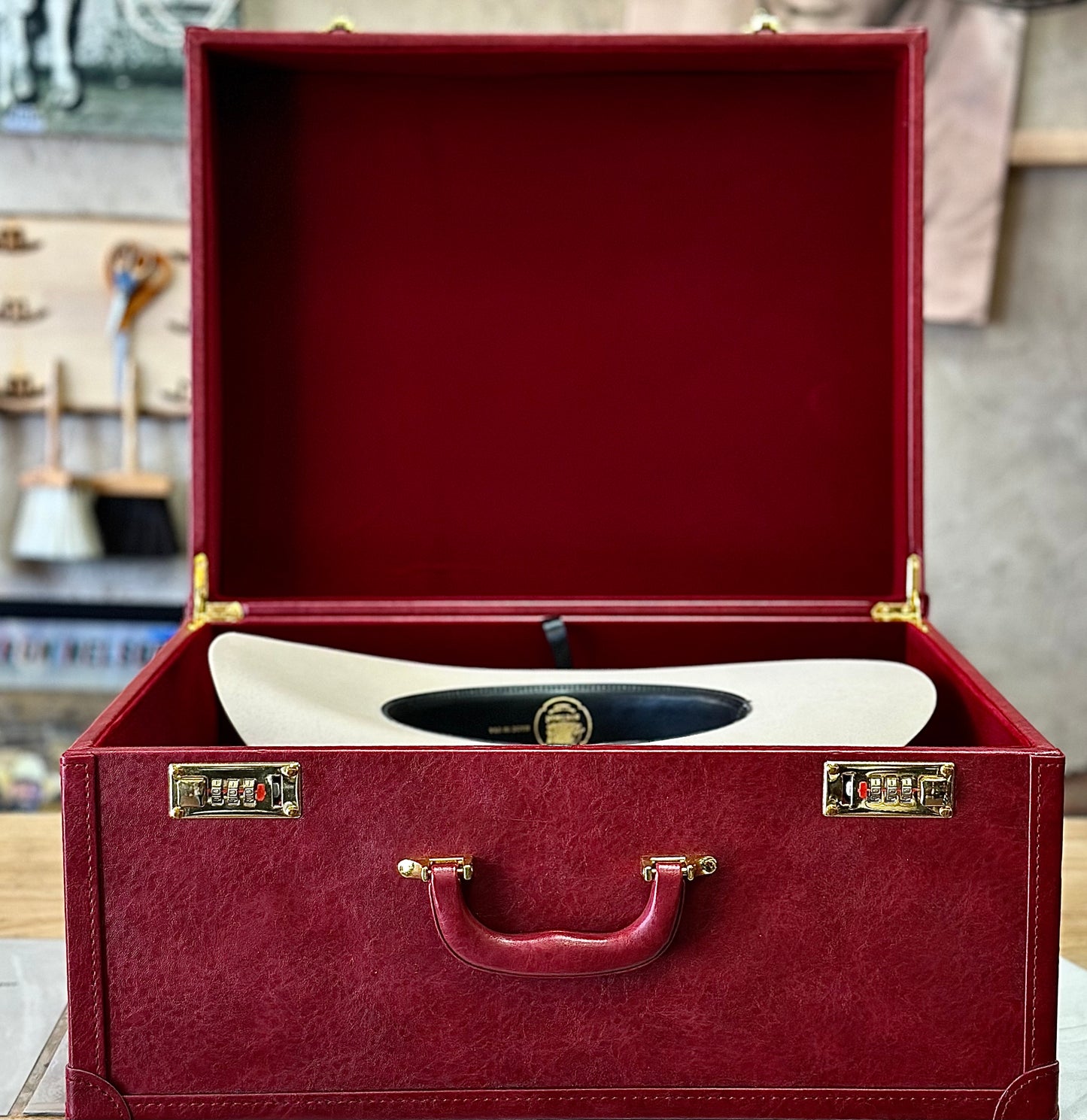 McKinney Hat Company Custom Leather Hat Case