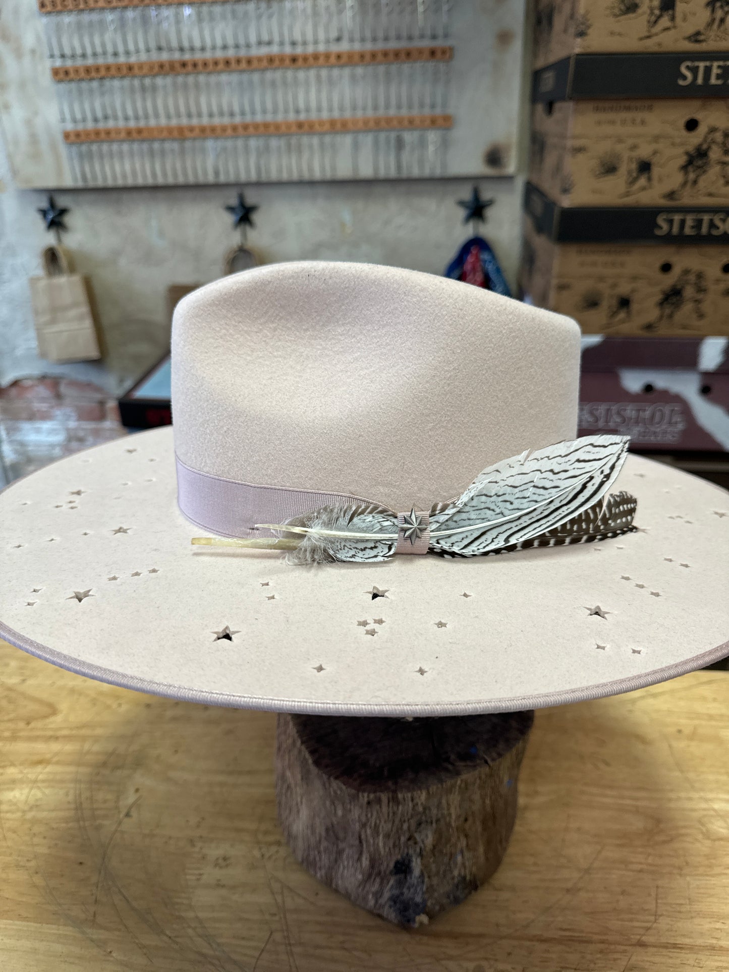 Stetson Night Sky S Flat Brim Hat