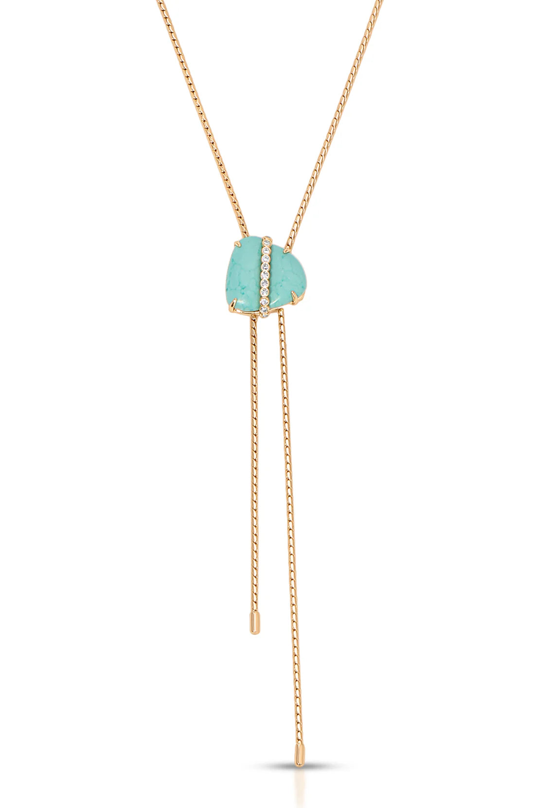Ettika Turquoise Solstice Bolo Necklace