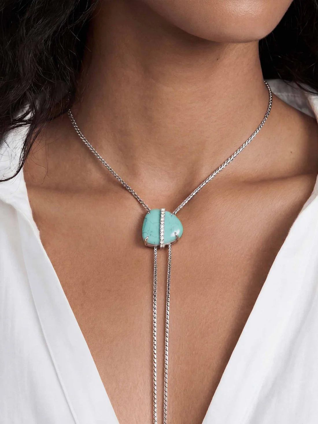 Ettika Turquoise Solstice Bolo Necklace