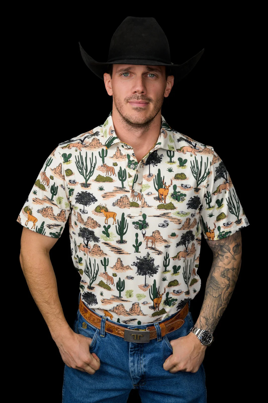Ferrell Brand - The Wilder Pearl Snap Polo