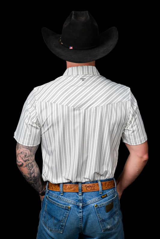 Ferrell Brand - The Jack Pearl Snap Polo in Cream
