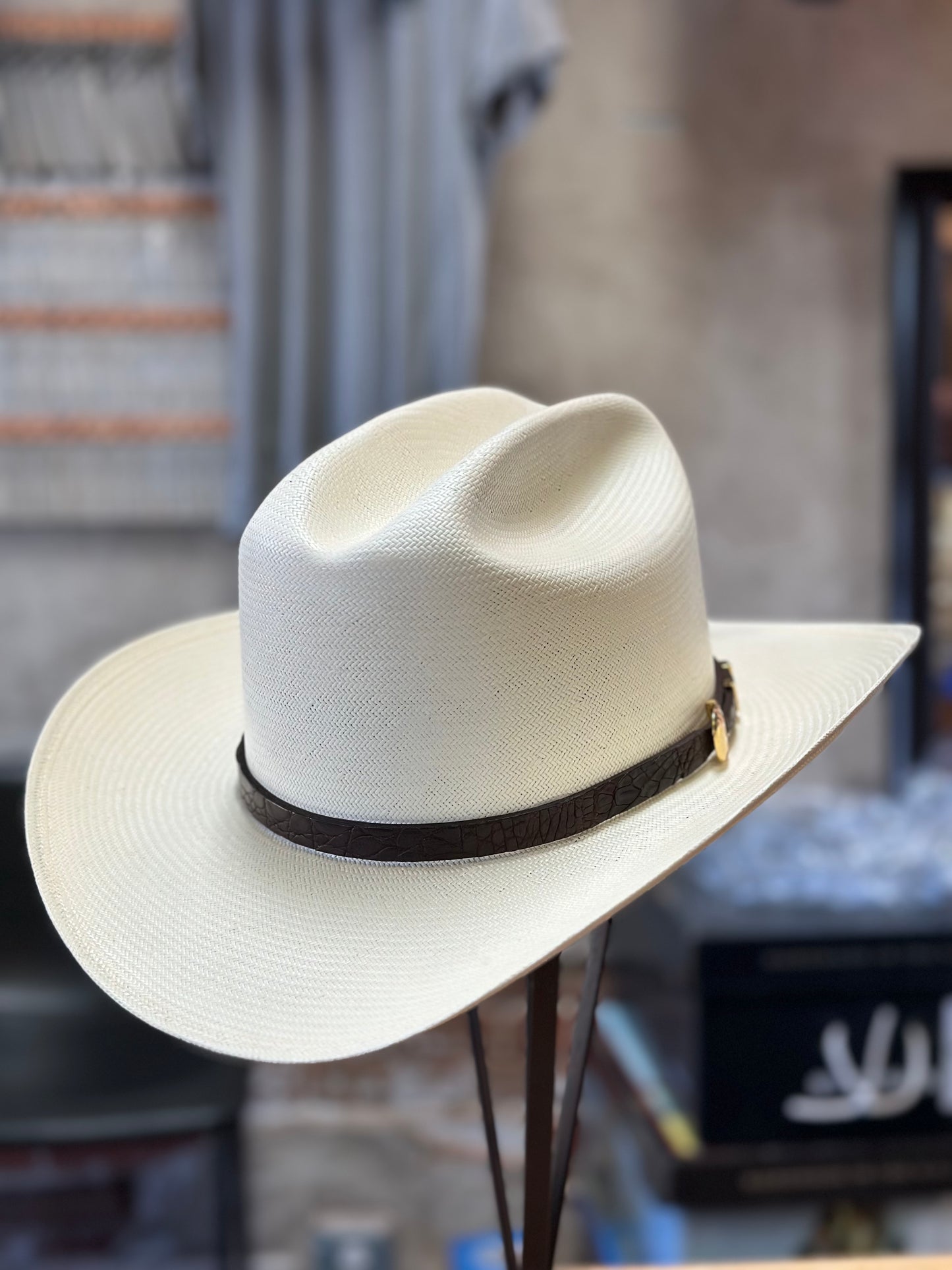 Stetson Evilla De Oro 1000X Straw Cowboy Hat 3.5" Brim