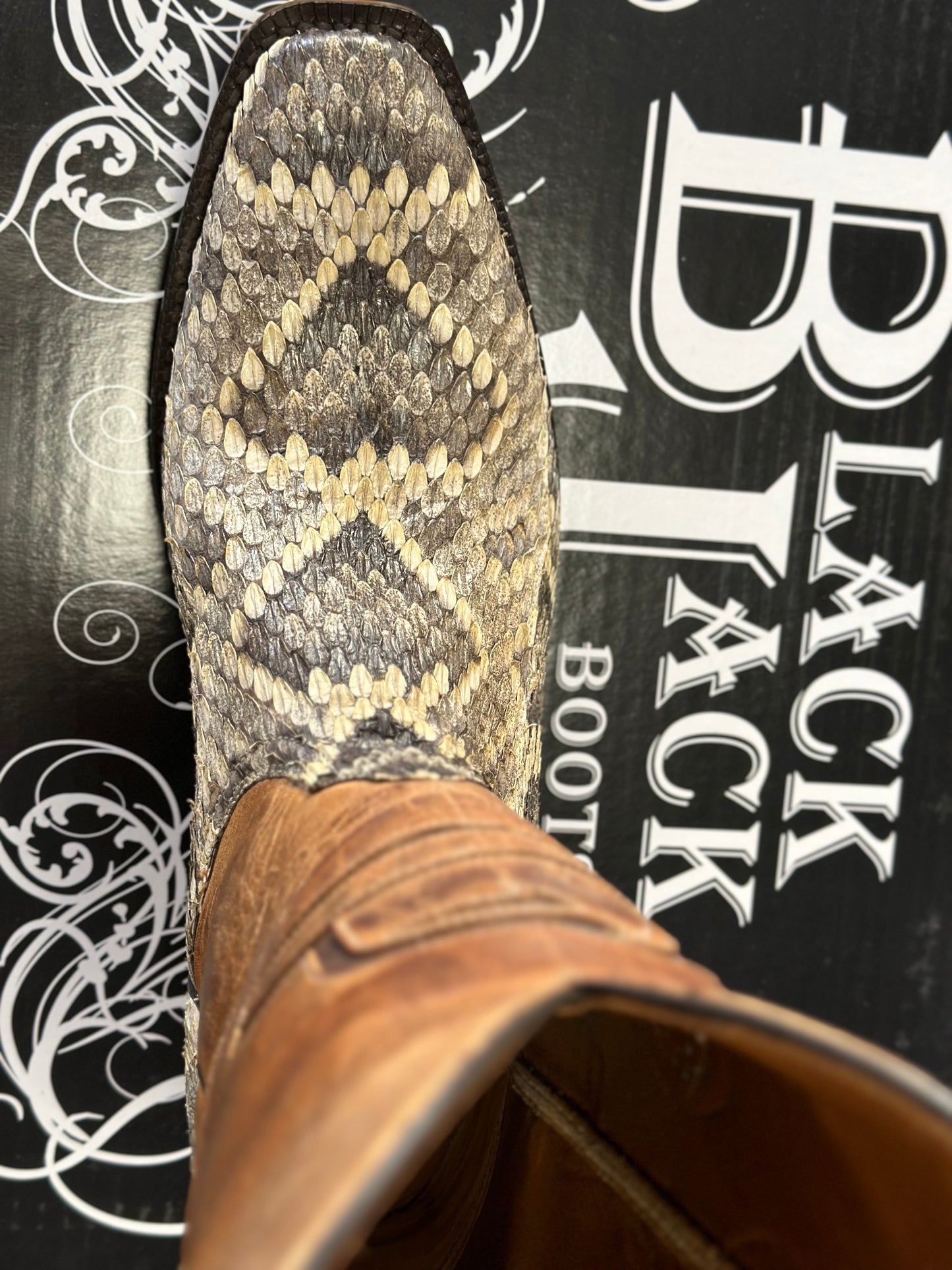 Black Jack Eastern Diamondback Rattlesnake Boots