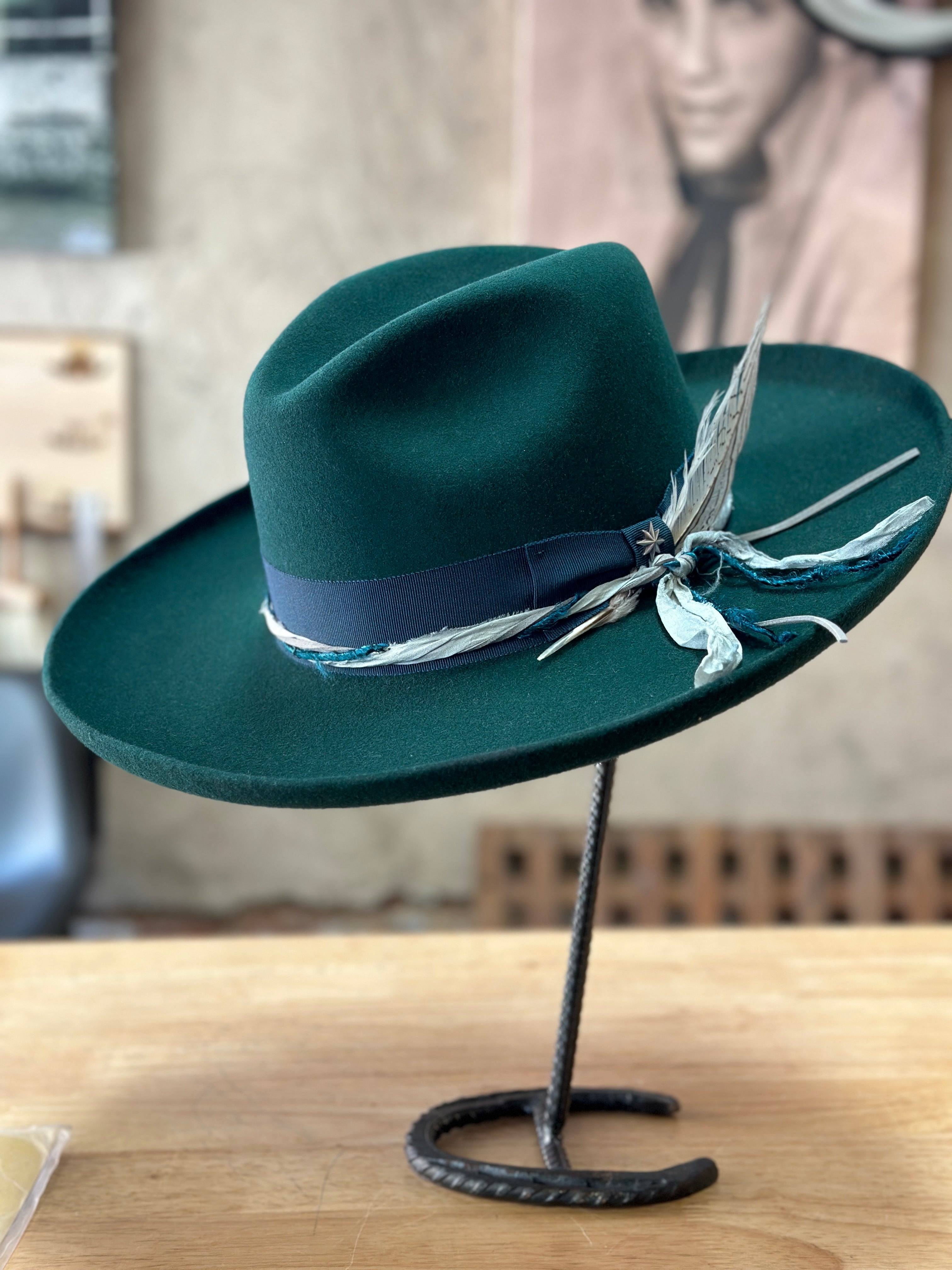 Green stetson sales hat