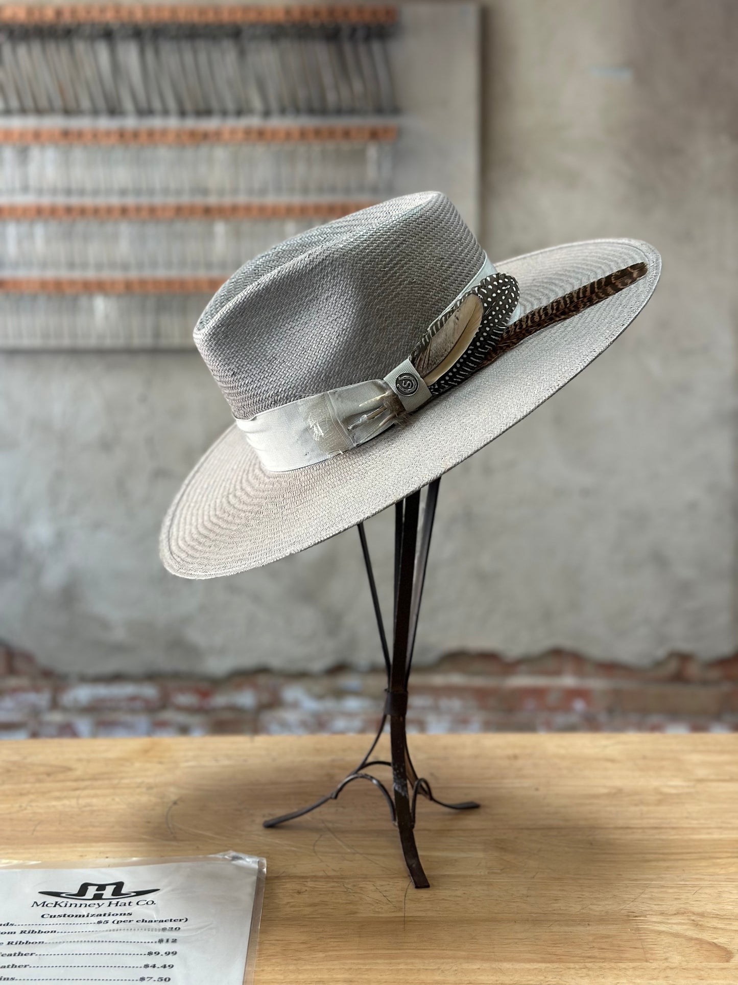 Stetson Atacama Straw Flat Brim Hat