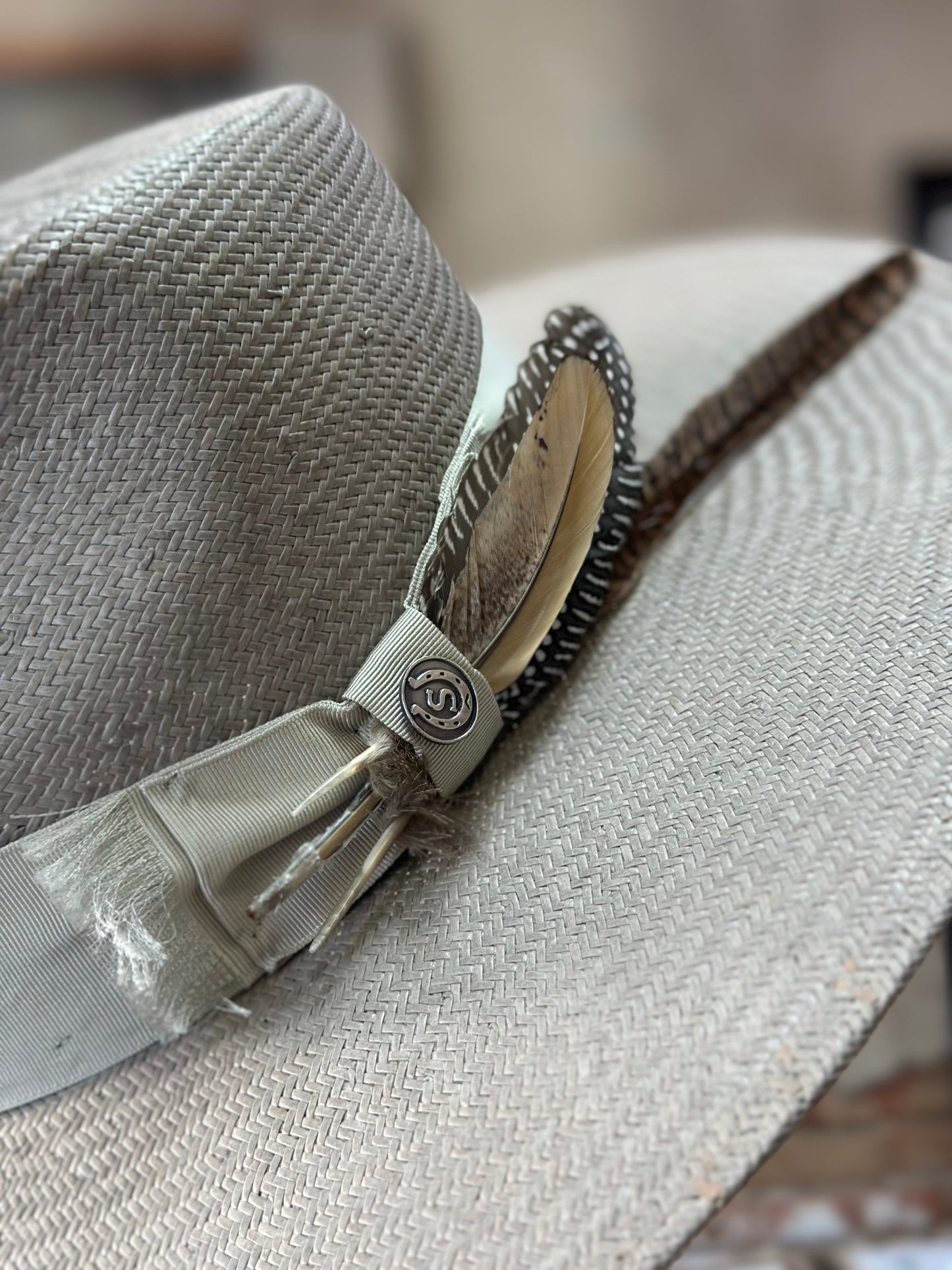 Stetson Atacama Straw Flat Brim Hat