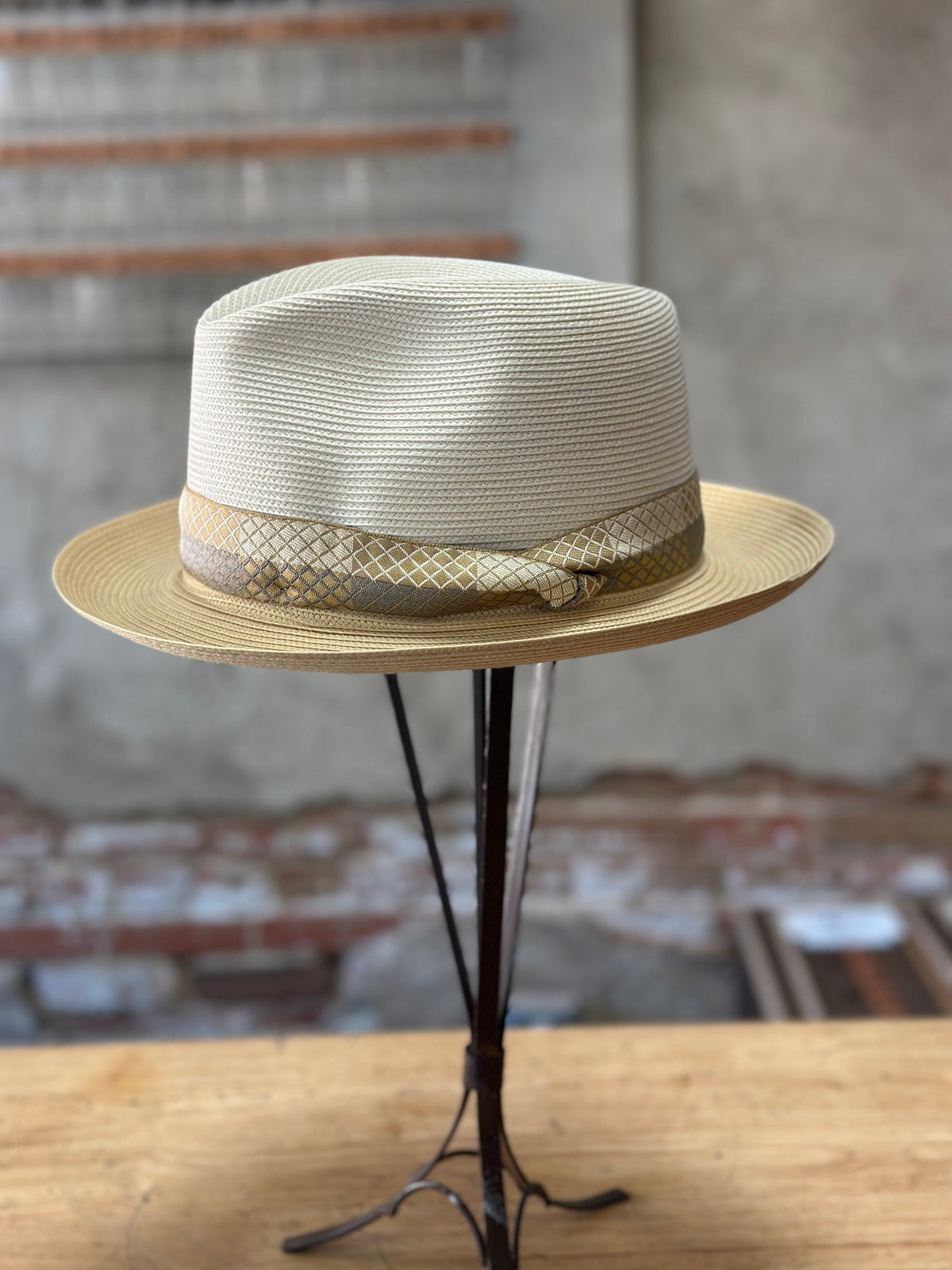 Stetson Andover Straw Fedora – McKinney Hat Company display picture 2