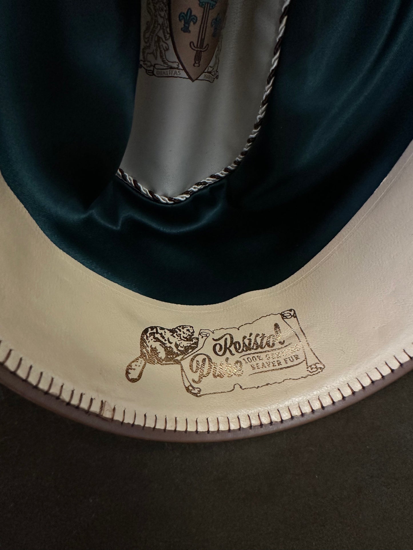 Inside Resistol Pure 100% Beaver Fur