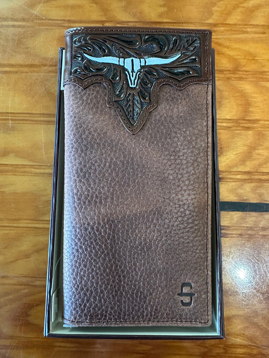 Stetson Steer Head Checkbook