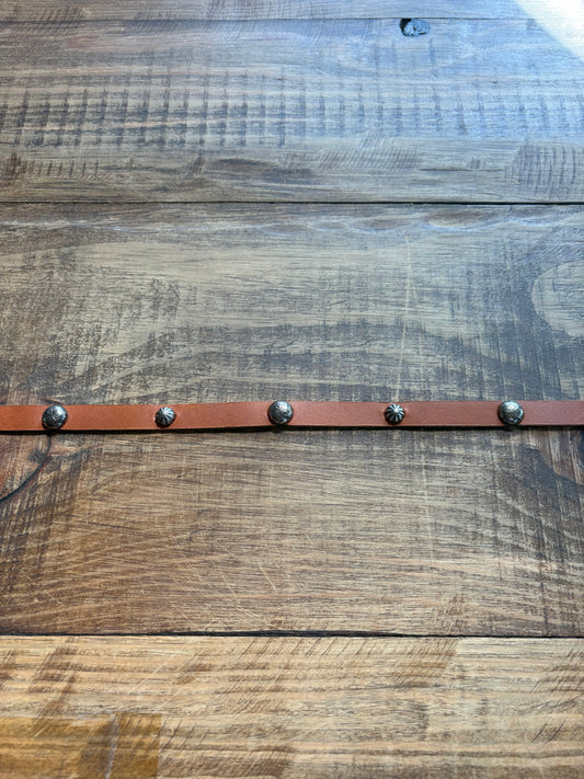 Leather HB w/ Dome Conchos & Accent