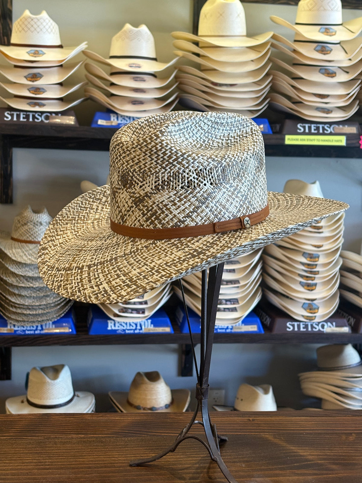 Resistol Harper Straw Cowboy Hat