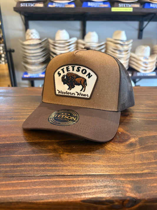 Stetson Bison Patch Trucker Cap