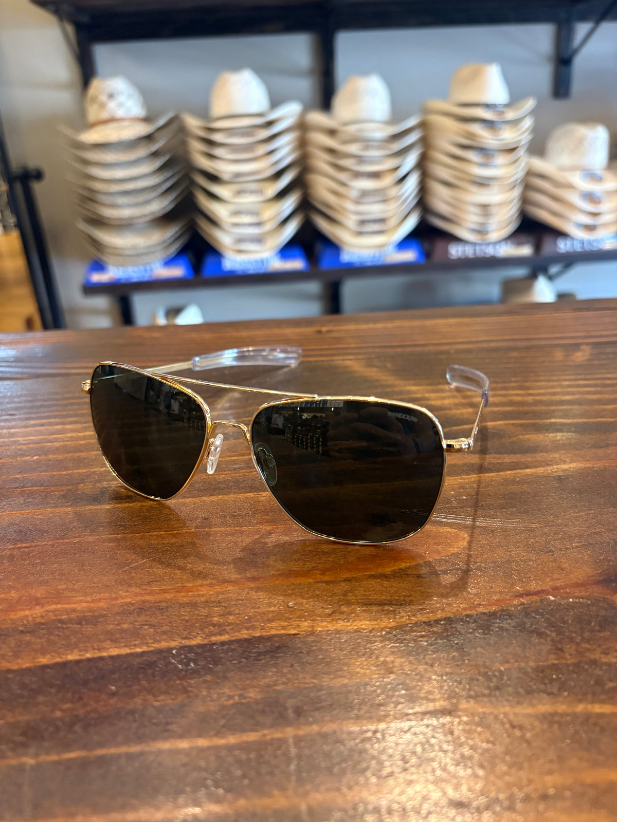 Randolph Sunglasses - Aviators 23k Gold & AGX - Non-Polarized