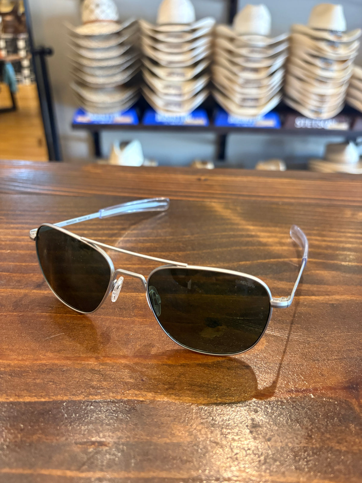 Randolph Sunglasses - Aviator - Matte Chrome & AGX - Non-Polarized