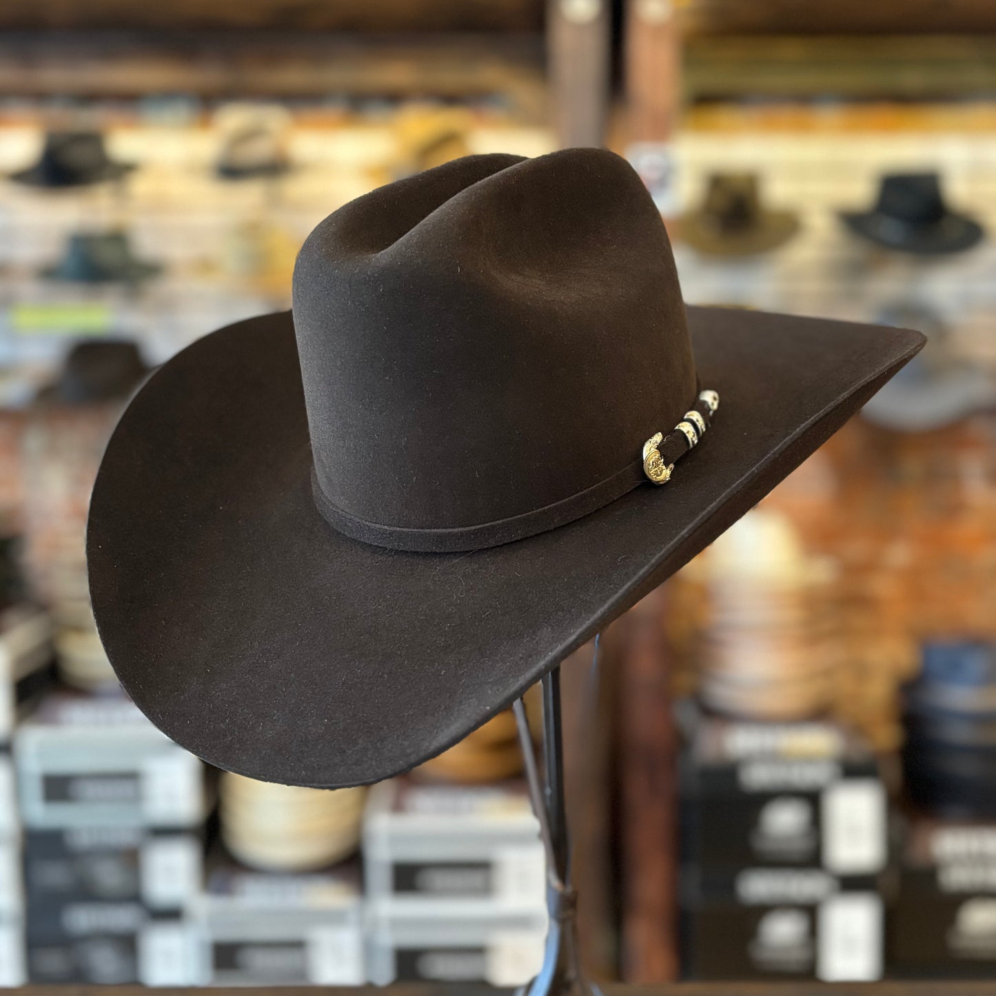 Stetson El Presidente 100X Felt Cowboy Hat - 4 1/4" Brim