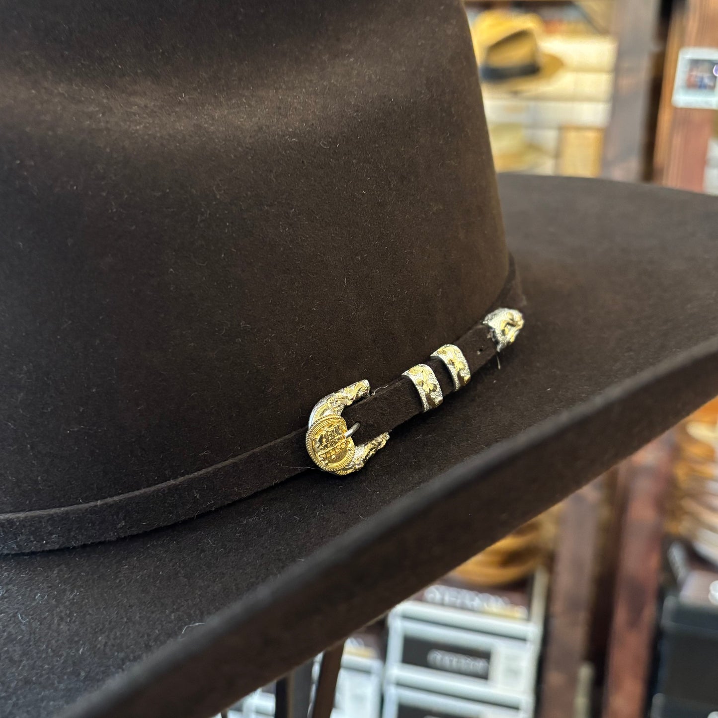 Stetson El Presidente 100X Felt Cowboy Hat - 4 1/4" Brim