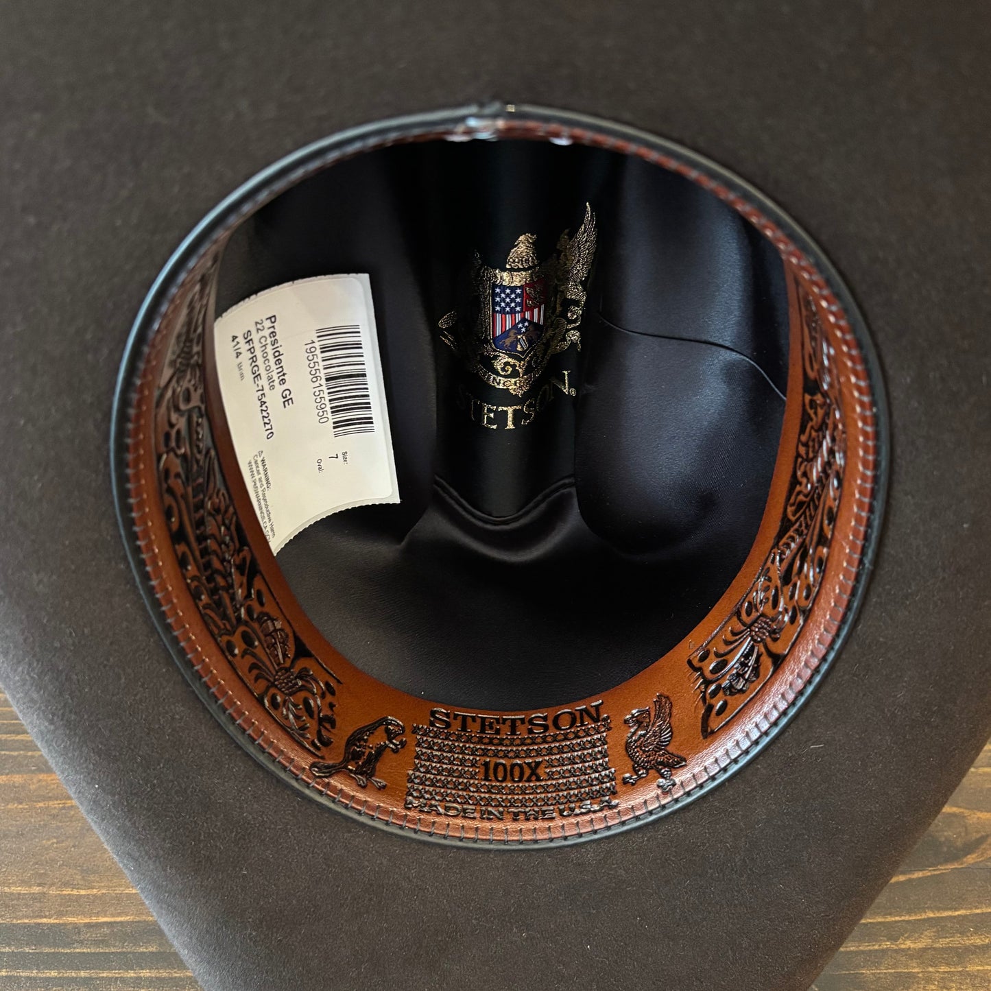 Stetson El Presidente 100X Felt Cowboy Hat - 4 1/4" Brim