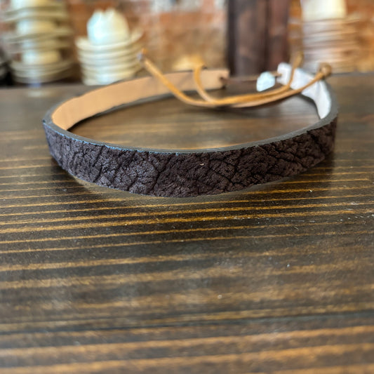 Brown Hippo Hat Band