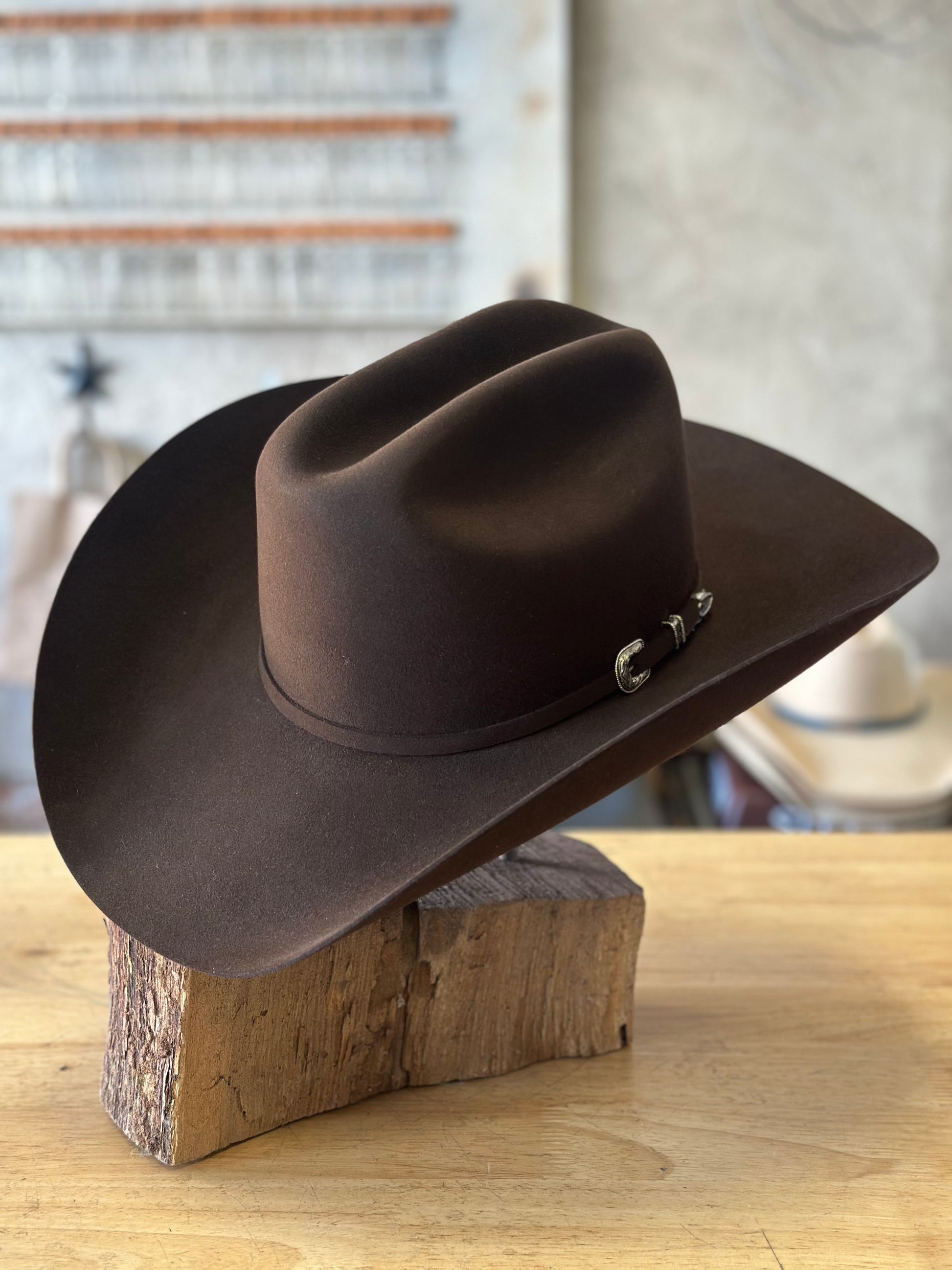 Brown Resistol Tarrant 20X Felt Cowboy Hat
