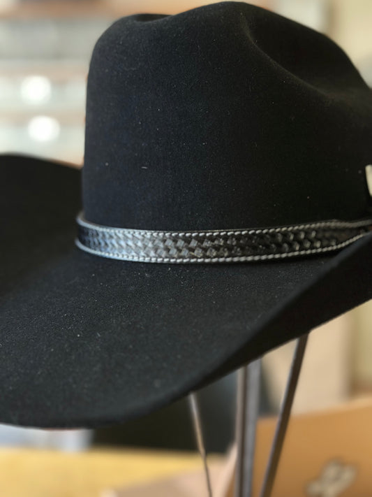 Black Weaving Hat Band