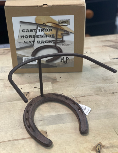 Horseshoe Desk Hat Rack