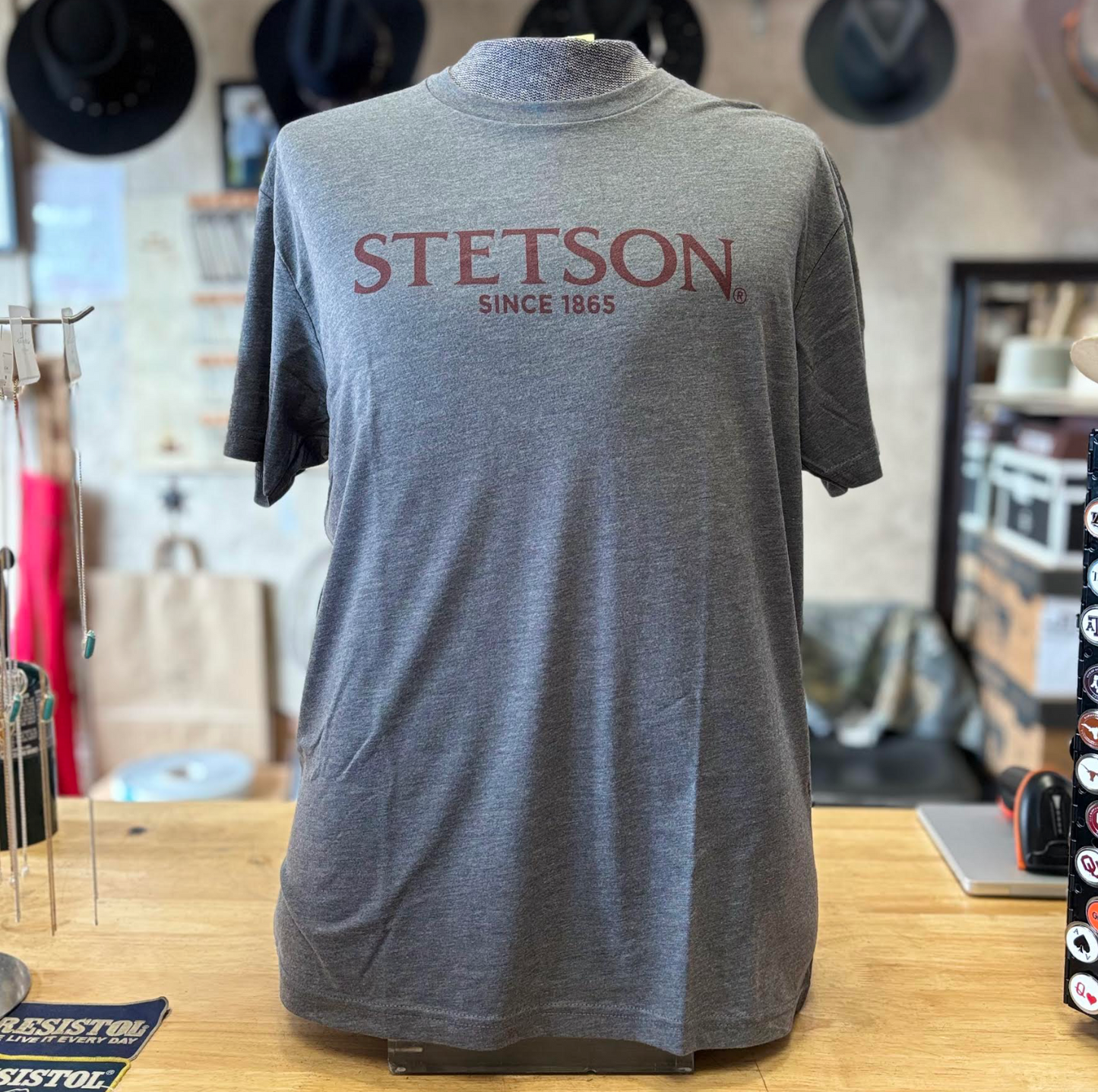 Stetson "Since 1865" Grey T-Shirt